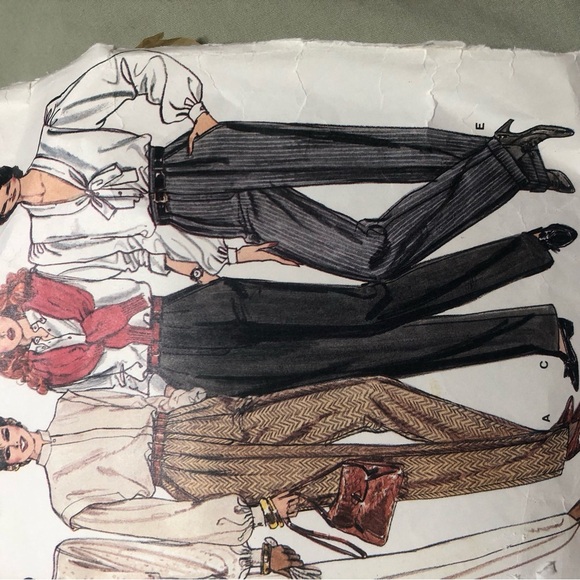 Vintage Vogue's Basic Design Pattern 1199-size14- cut- pants pattern - Picture 4 of 9